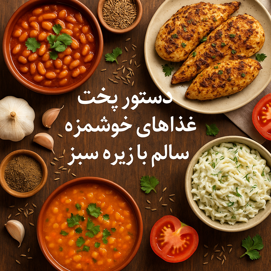 زیره سبز در دستور پخت غذا
